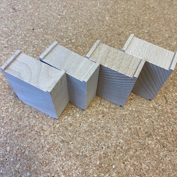 BRIO Wooden Railway 4 pc Track Bridge Supports 33355 NWOB - Picture 2 of 2